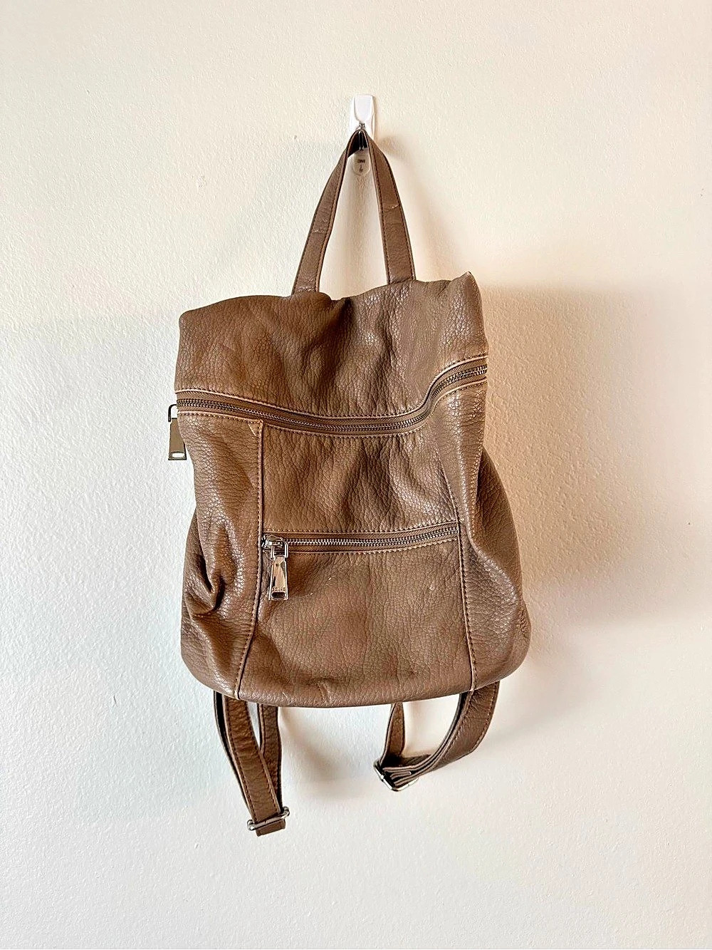 COLAB Leather Backpack in Brown